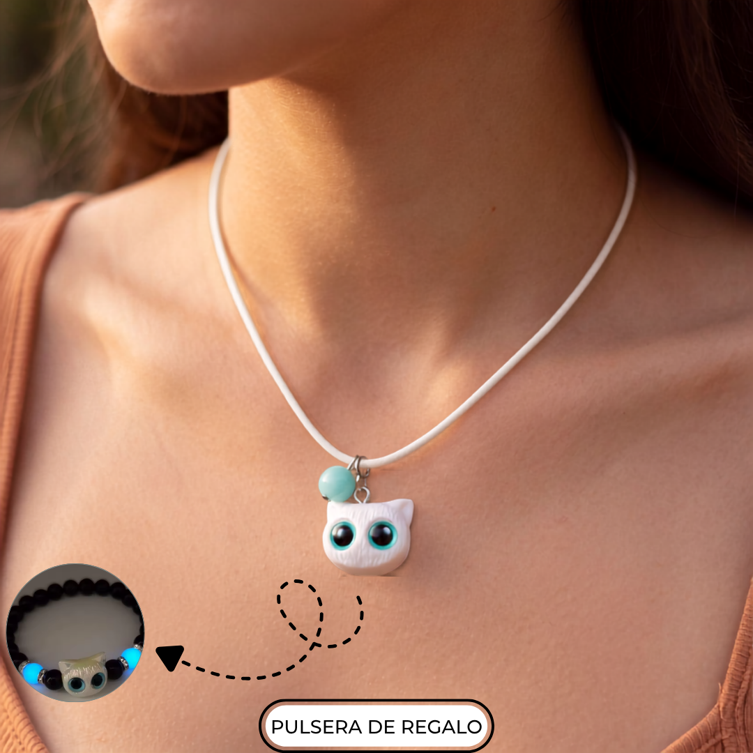 Collar de Gatito con Esfera Luminosa