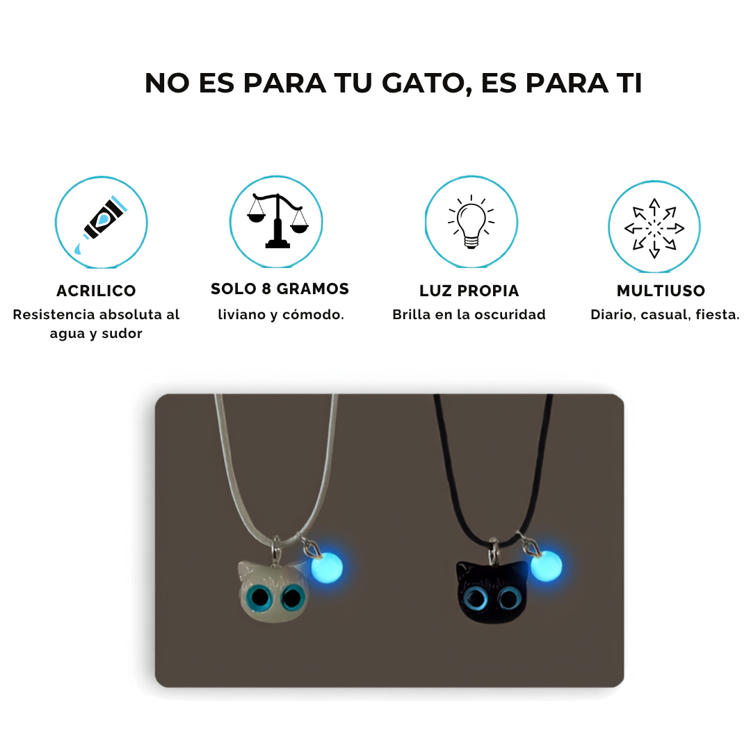Collar de Gatito con Esfera Luminosa