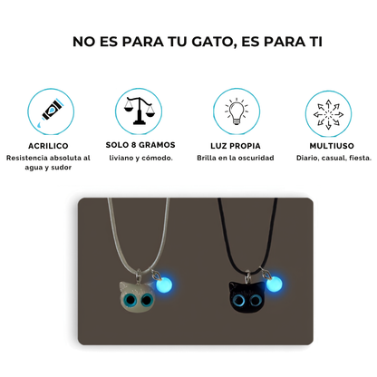 Collar de Gatito con Esfera Luminosa